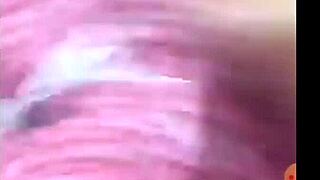 My girlfriend relaxes with a massage for me