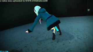 Sagiri Izumi says, 'Dance with me in this monster toon raspberry scene'