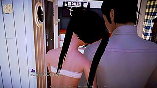 exploring the harem hotel in this anime game episode 154 😄