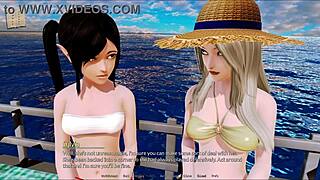 exploring the harem hotel in this anime game episode 154 😄