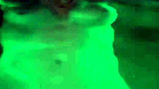 Perfect Brunette Takes Outdoor Bath With Big Tits Exposed!