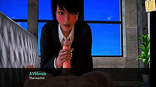 In my new family 262, redhead milf gives blowjob in cowgirl position