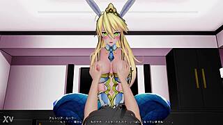 Altria Ruler in 3D hentai sex scene.