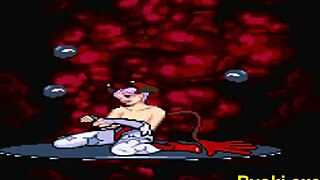 Kuromaru Fights Lilith In Hentai Sex Battle