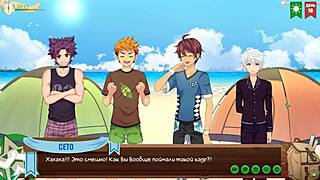 game friends camp episode 20 joke with photo russian voice acting