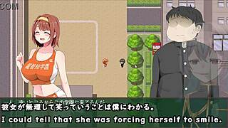 Hypno pencil trial with machine-translated anime subtitles.