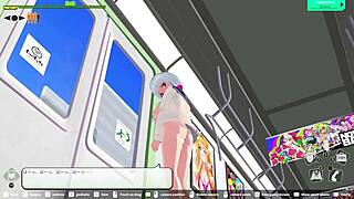 loop train h-game features a steamy elevator scene.