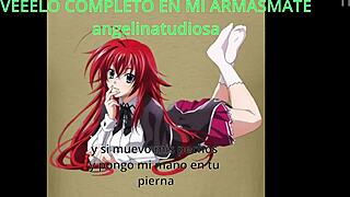 rias gremory gives joi instructions in anime