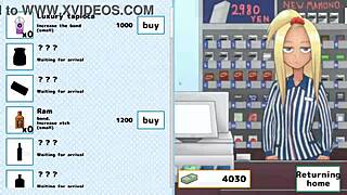 Watch the girl run away in anime game with Megu