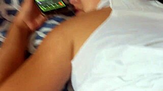 the bitch of my p was talking on the phone with her cuckold husband who's at work and spends the whole afternoon with me 😏