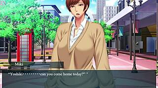 Squeezing the milf's tits in this episode