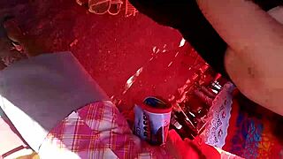 sexy teen with big tits shows cleavage