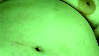 Bbw milf Aurora pounds her pussy with intense desire