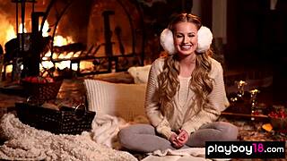 Petite blondie Scarlett Sage strips in abandoned bar