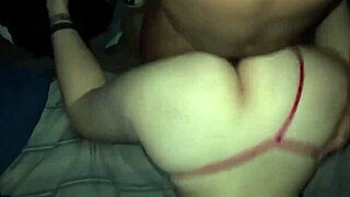 Big booty white whore takes black dick and loves it