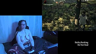 Naked alan wake play through part 5 featuring brunette with long hair