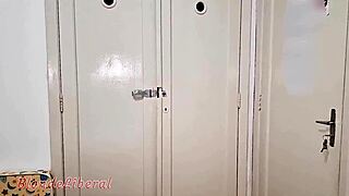 i sneaked in while hubby was out and banged the driver hidden in closet