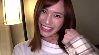 Japanese beauty rides hard in an intense homemade session with cumshots.