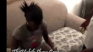 hood bitch getting fucked by gangbangers in this reality scene