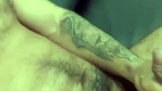 Young guy enjoys solo pleasure in private moment, reaching climax