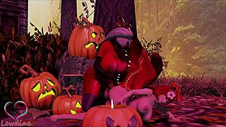 Cassie And Lewdine Celebrate Halloween With Big Tits And Monster Cocks 😈