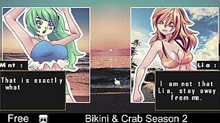 Steamy anime game session turns into steamy striptease show