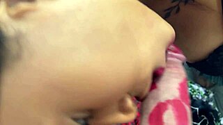 Latina girlfriend gives slow edging handjob with huge cum