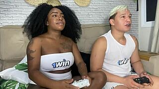 My naughty neighbor lost a bet and rode bareback after ditching the condom