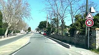 sarah, 21, is a sexy hostess at saint tropez with small tits getting a facial cumshot