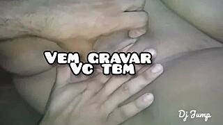 suzi furacão e dj jump com câmera gravando