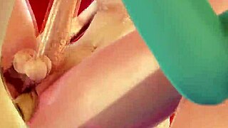 Three girls, one bedroom: Anna, Elsa, and Ariel in 3D porn action