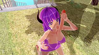 Wanna watch 3D hentai with big ass and tits in fishnet?