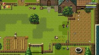 Huge tits on display in public bath harem scene.