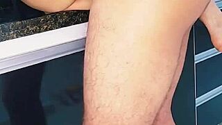 Fucking blonde milf's pussy and cumming inside