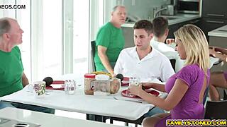 kagney linn karter's pussy gets licked by brad in teen blowjob fun.