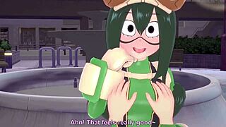 Tsuyu Asui POV Fucking Hard in Park! Wow!
