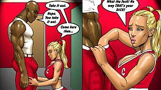 Two Hot Blondes Get Fucked By Big Black Cocks In Cartoon