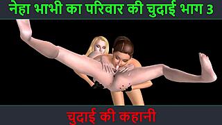 3D animated cartoon with Hindi audio: The love story of two women