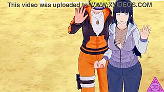 Intense Hinata Blowjob Handjob Session