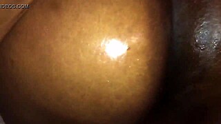 Ebony Pornstar Gives Footjob And Anal