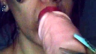 Little Whore Practices Deepthroat!