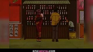 Mahoko loses her virginity in hentai.