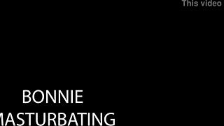 bonnie, the skinny brunette, touches herself in private moments.