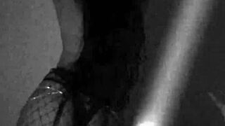 Hotwife dancing in Halloween costume for fun