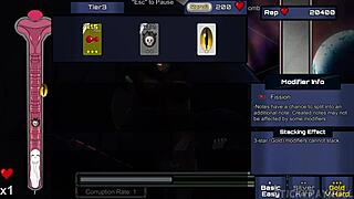 Blue haired asian uses big ass to fuck you and make you cum in this hentai game.