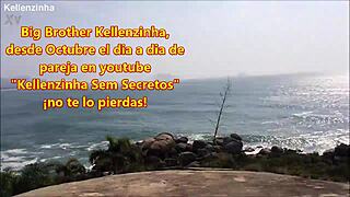 Big Kellenzinha's daily life with partner on YouTube