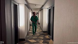 Ebony Babe Sucks Monster Black Cock