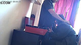 OFFICE SEX SUCKING THE BOSS'S MONSTER COCK IN PUBLIC CREAMPIE