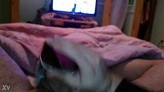 cum inside high heels stiletto pumps on the bed