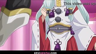 塞琳娜落入和真陷阱的Hentai冒险！